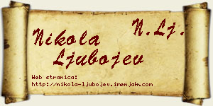 Nikola Ljubojev vizit kartica